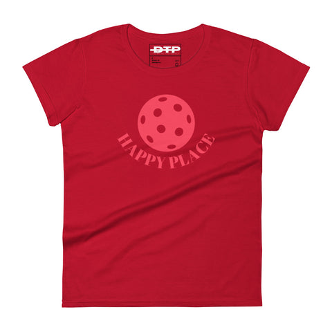 Happy Place Pink Women's Short Sleeve T-Shirt