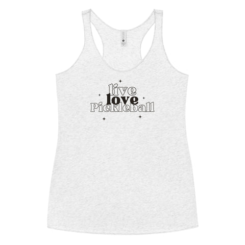 Live Love Pickleball Women's Racerback Tank