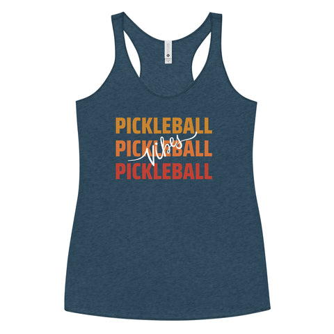 Pickleball Vibes Women's Racerback Tank Top
