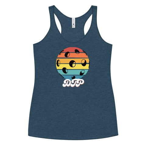 Black And Colorful Dark Retro Women's Racerback Tank Top