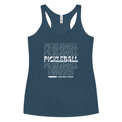 Pickleball Comes True Women's Racerback Tank Top