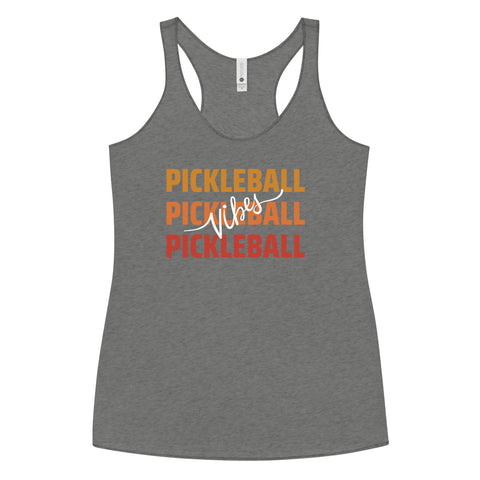 Pickleball Vibes Women's Racerback Tank Top