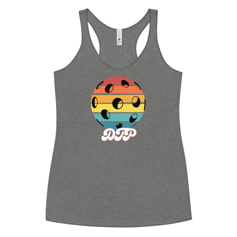 Black And Colorful Dark Retro Women's Racerback Tank Top