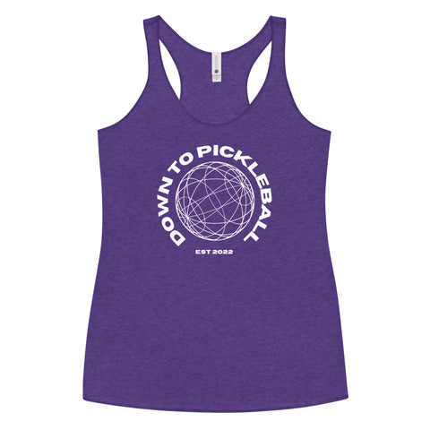 Down To Pickleball Women's Racerback Tank Top