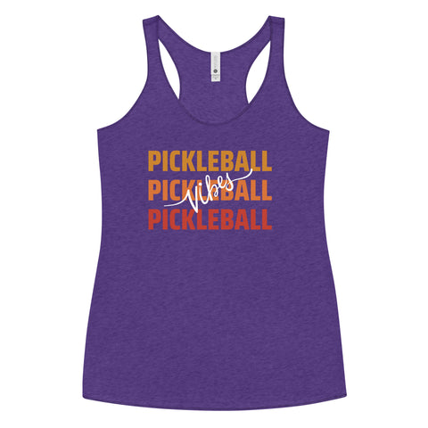 Pickleball Vibes Women's Racerback Tank Top