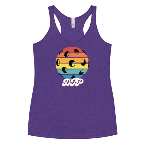 Black And Colorful Dark Retro Women's Racerback Tank Top