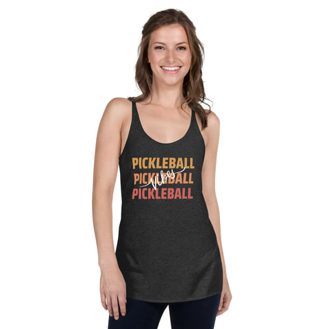 Pickleball Vibes Women's Racerback Tank Top