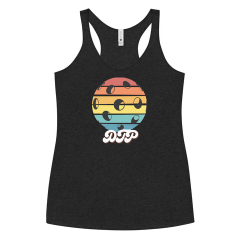 Black And Colorful Dark Retro Women's Racerback Tank Top
