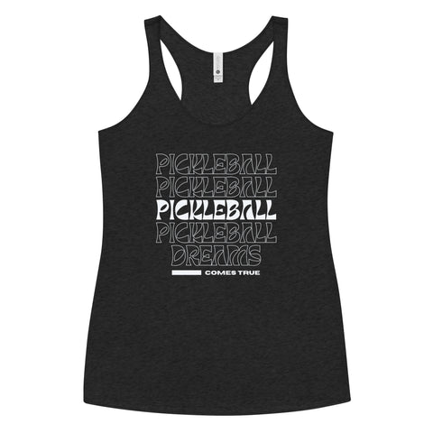 Pickleball Comes True Women's Racerback Tank Top