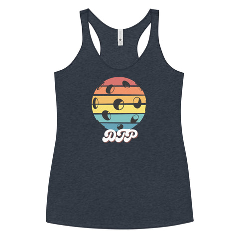 Black And Colorful Dark Retro Women's Racerback Tank Top