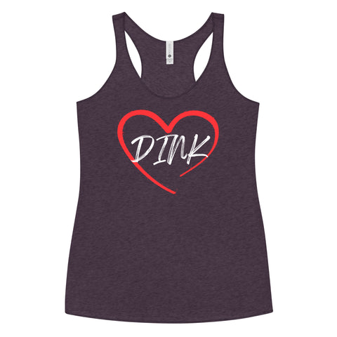 Dink Heart Women's Racerback Tank Top