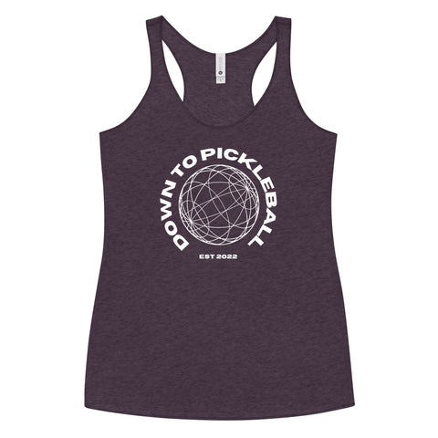 Down To Pickleball Women's Racerback Tank Top