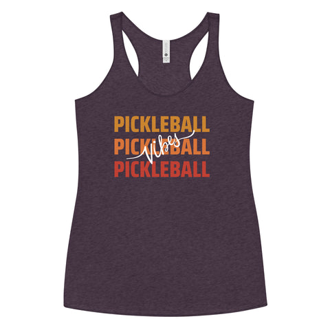 Pickleball Vibes Women's Racerback Tank Top