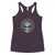 Black White Skull King Minimalist Women's Racerback Tank Top