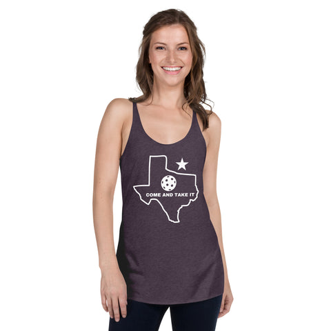 Come And Take It Women's Racerback Tank Top