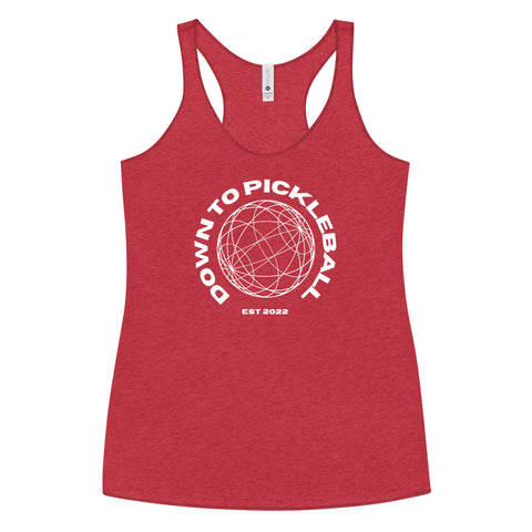 Down To Pickleball Women's Racerback Tank Top
