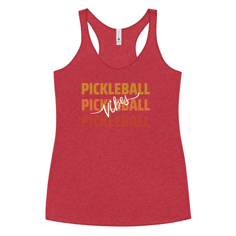 Pickleball Vibes Women's Racerback Tank Top