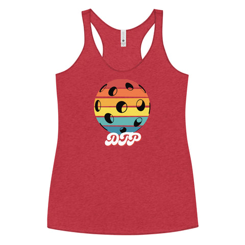 Black And Colorful Dark Retro Women's Racerback Tank Top