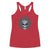 Black White Skull King Minimalist Women's Racerback Tank Top