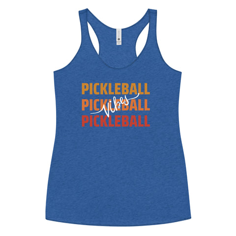 Pickleball Vibes Women's Racerback Tank Top