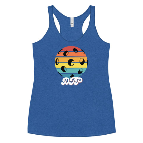 Black And Colorful Dark Retro Women's Racerback Tank Top