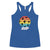Black And Colorful Dark Retro Women's Racerback Tank Top