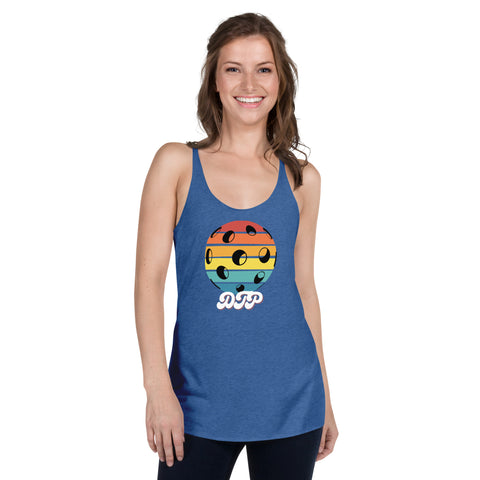 Black And Colorful Dark Retro Women's Racerback Tank Top