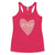 Dink Pink Hrt Women's Racerback Tank Top