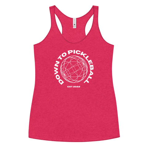 Down To Pickleball Women's Racerback Tank Top