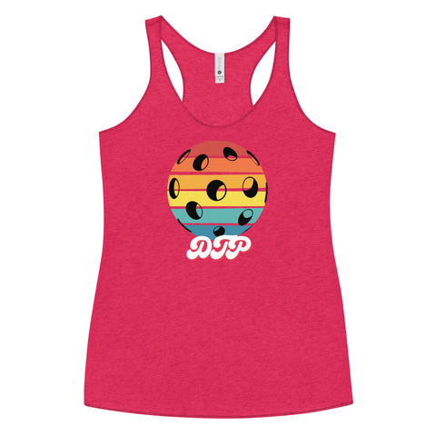 Black And Colorful Dark Retro Women's Racerback Tank Top