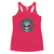 Black White Skull King Minimalist Women's Racerback Tank Top