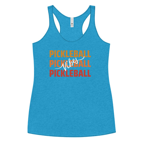 Pickleball Vibes Women's Racerback Tank Top